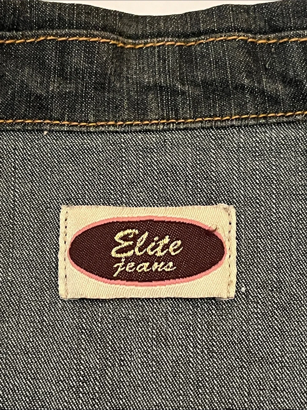 Vintage y2k Elite Jeans Jacket Set size 3/4 low rise, gaucho, bolero cropped